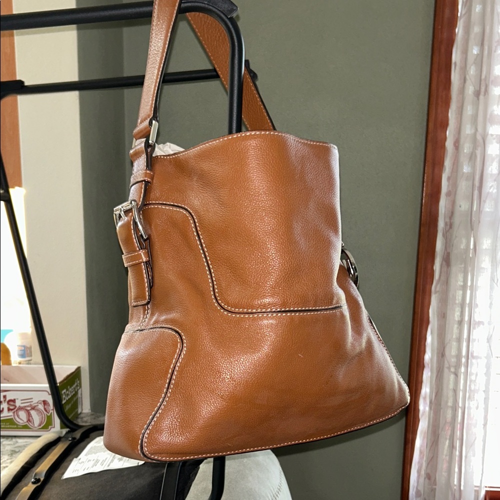 Michael Kors Tan Leather Shoulder Bag